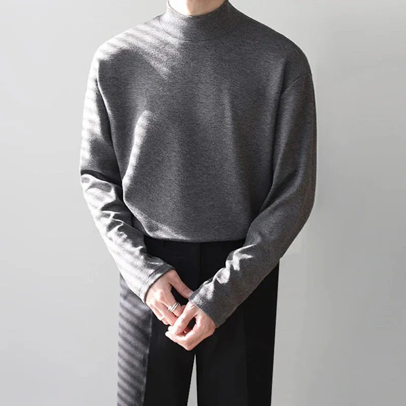 Funki Buys | Sweaters | Men's Thin Lightweight Mock Turtleneck