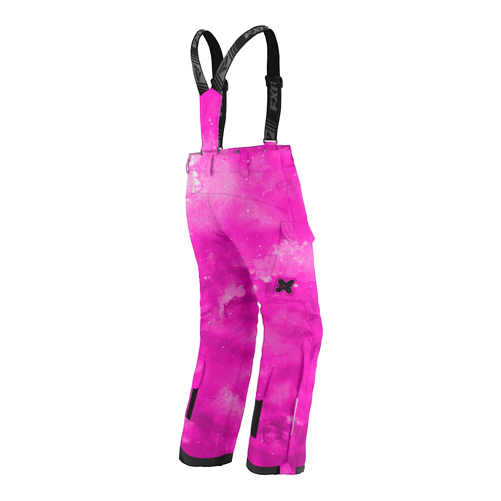 FXR Youth Kicker Snowmobile Pants Pink Ink