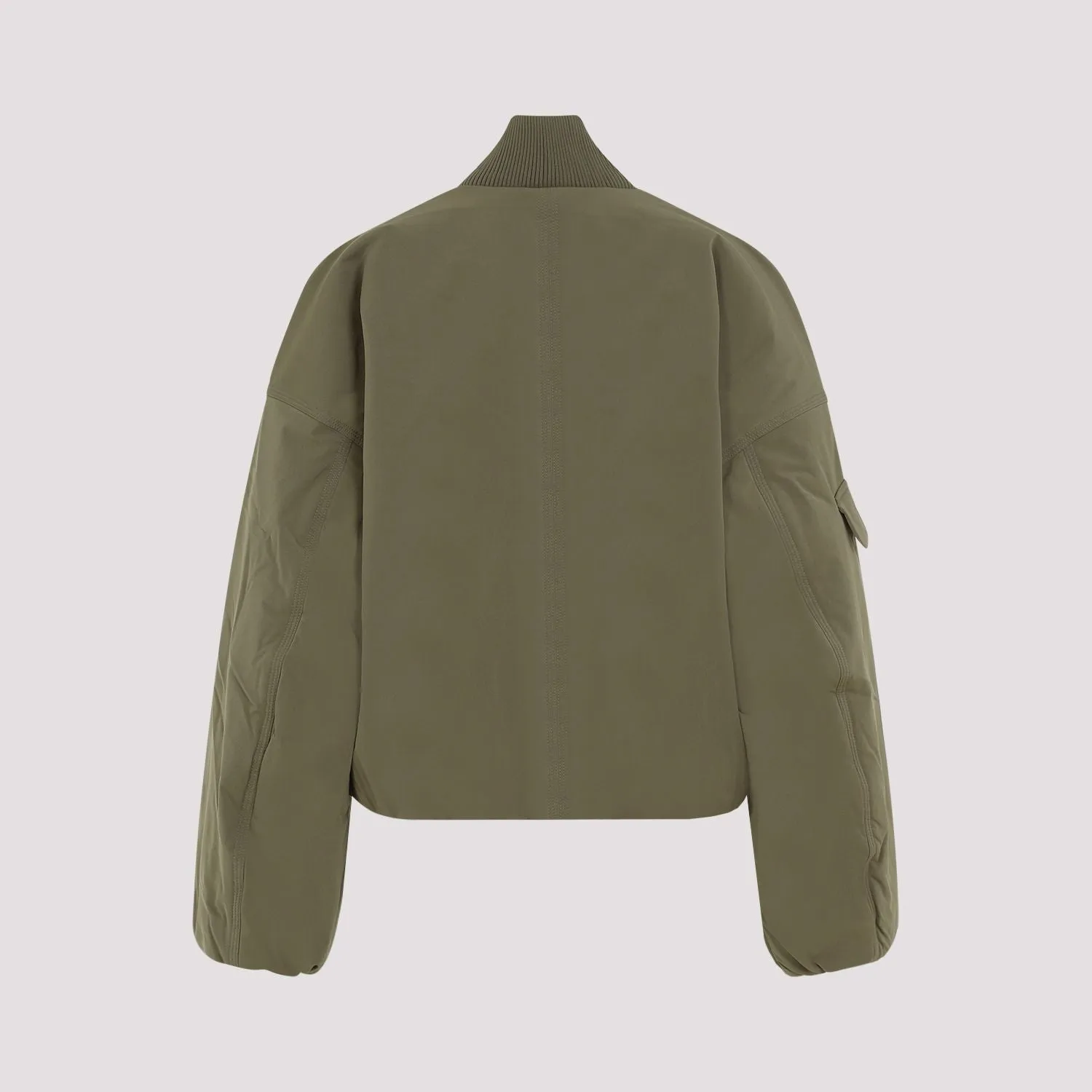 GANNI Military Green Bomber Jacket for Women