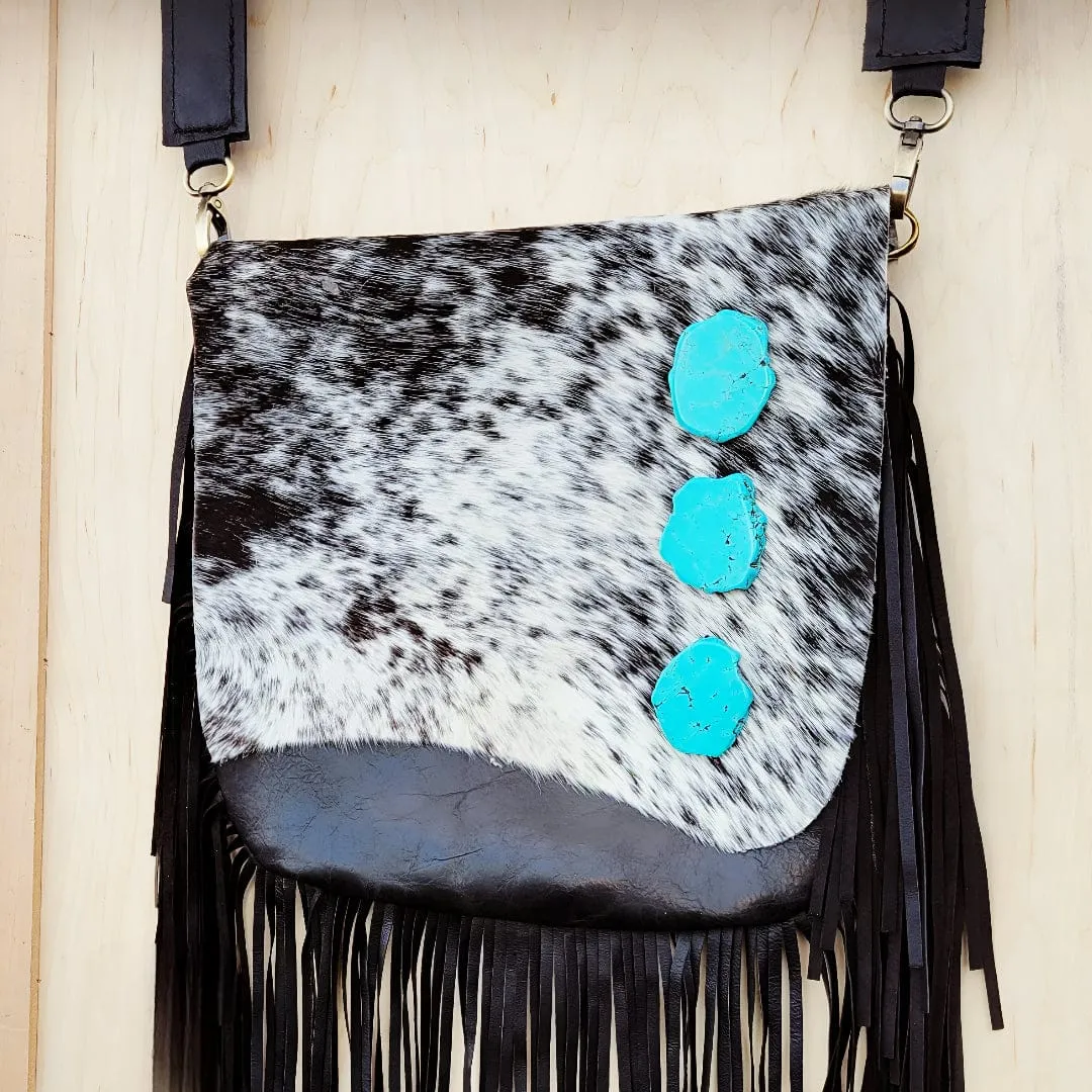 Handbag Hair-on w/ Turquoise