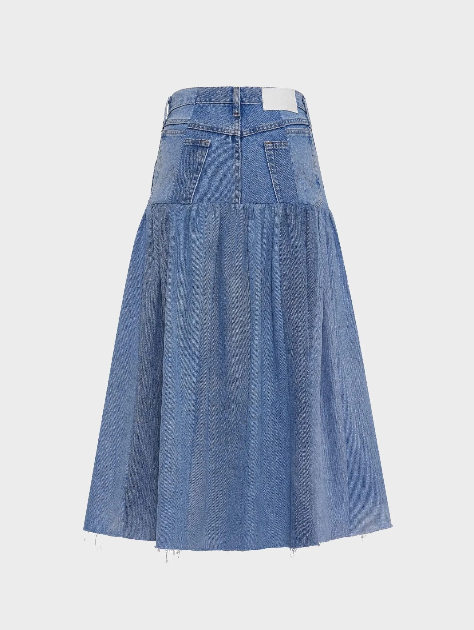 Harvard Denim Skirt Light Blue