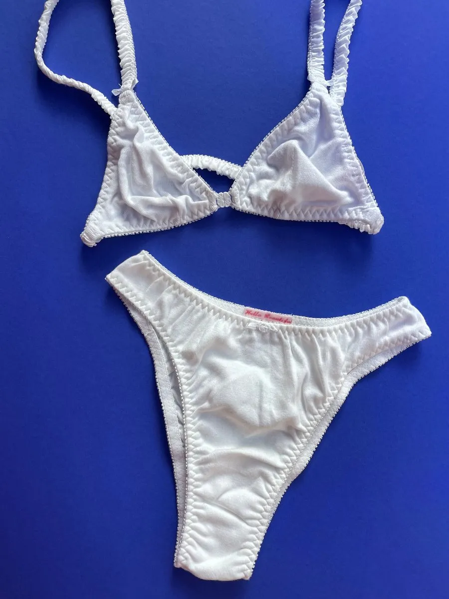 Hello Beautiful: French Cut Panty - White