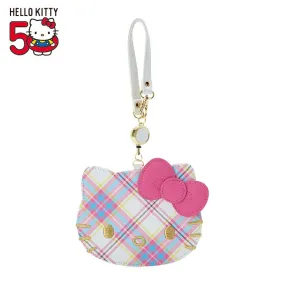 Hello Kitty Card Case with Key Reel (Hello Kitty Dress Tartan Series)