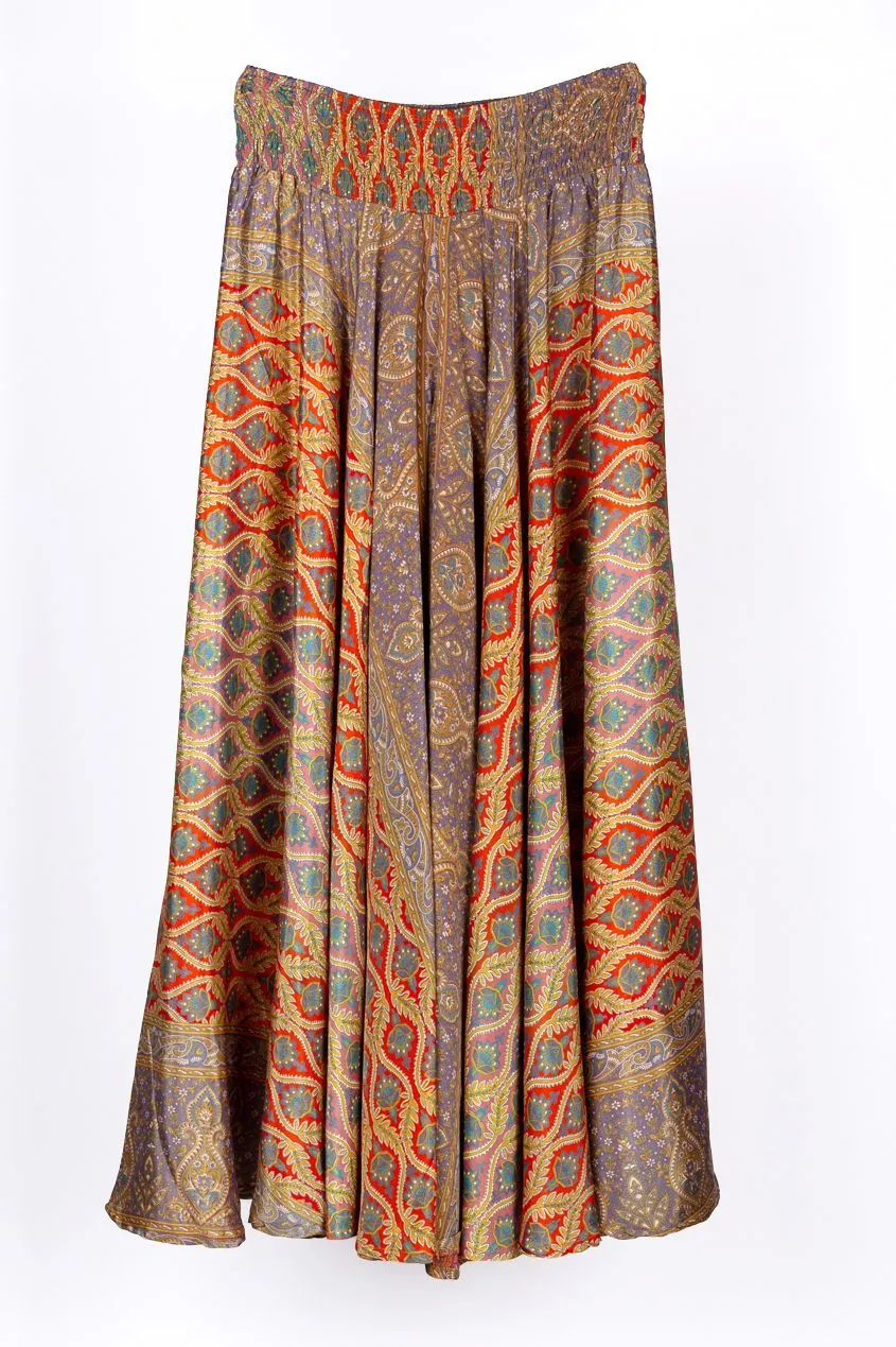 Hera Wide Leg Pants Turquoise Brown