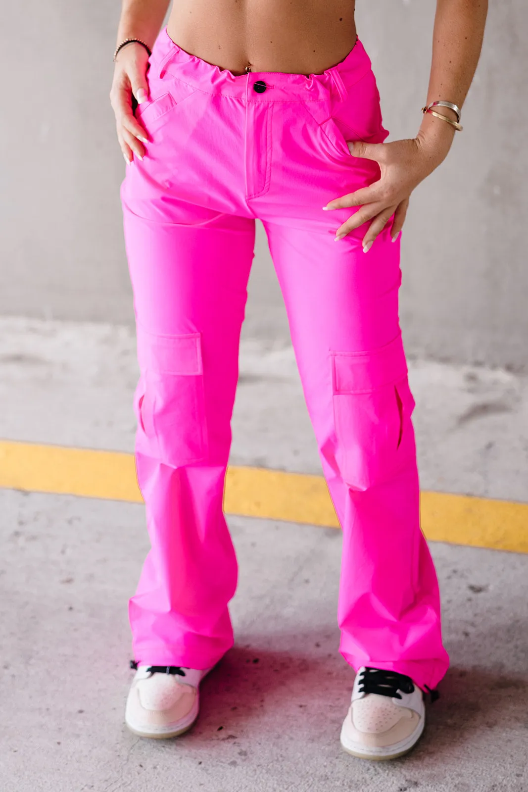 Hot Pink Cinch Cargo Pant