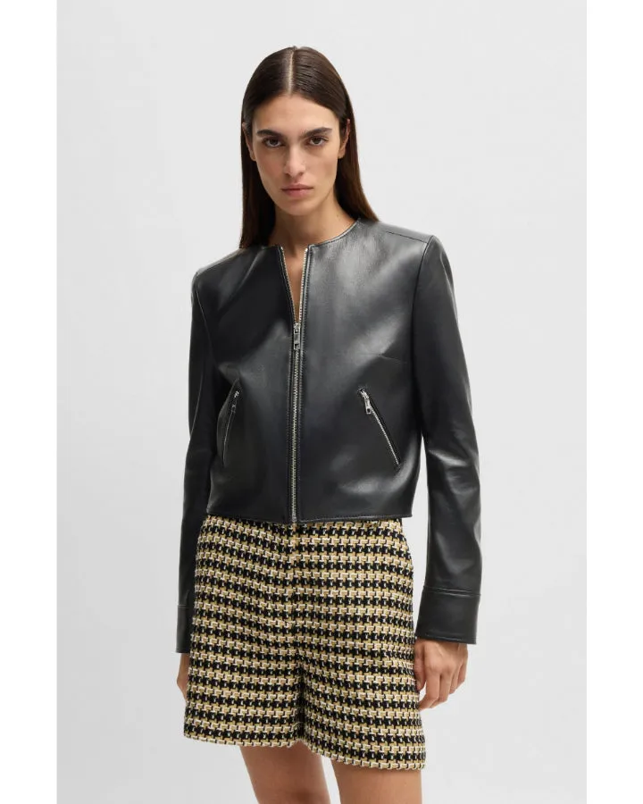 Hugo Boss Sadenita Leather Jacket