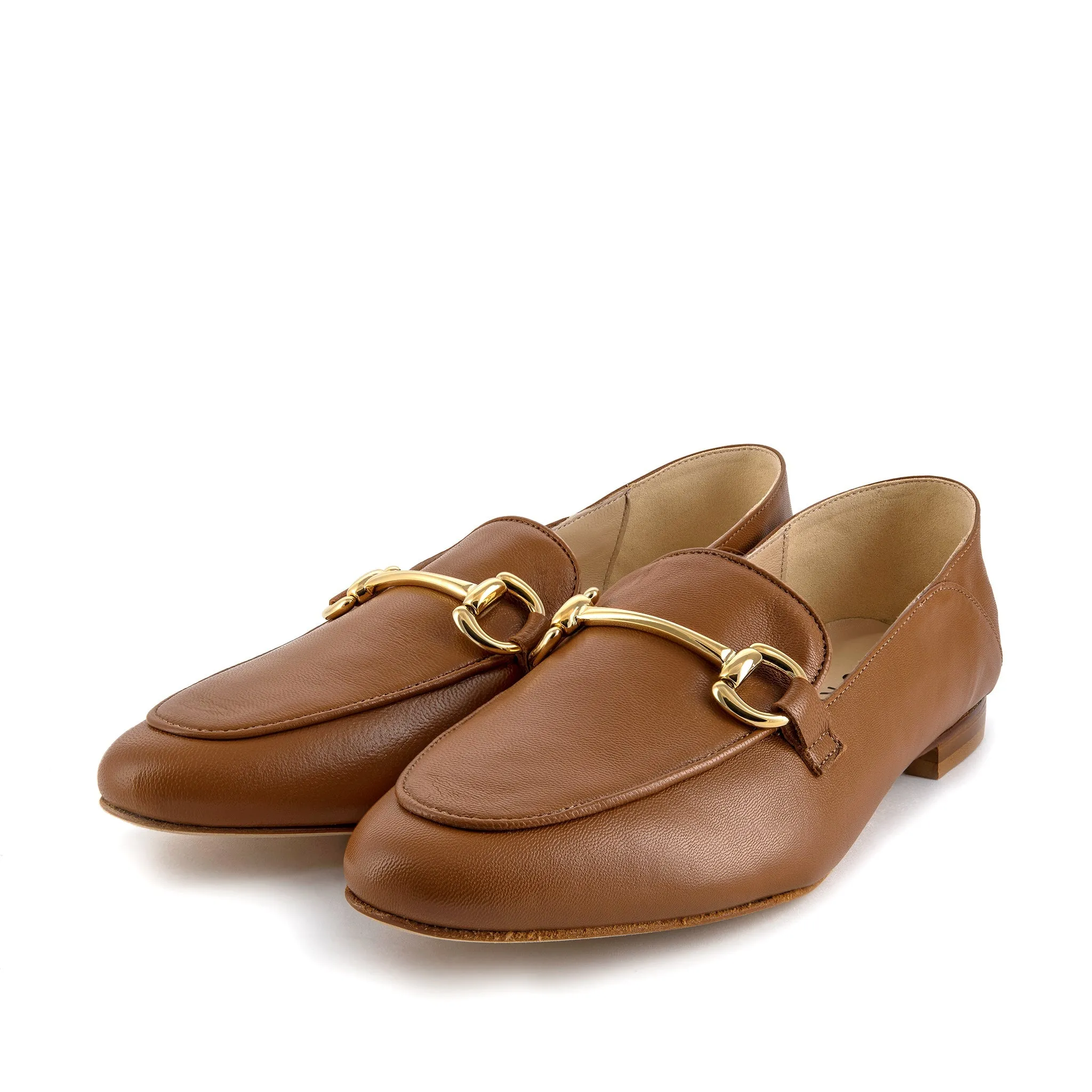 Isidora Cognac Nappa Loafers