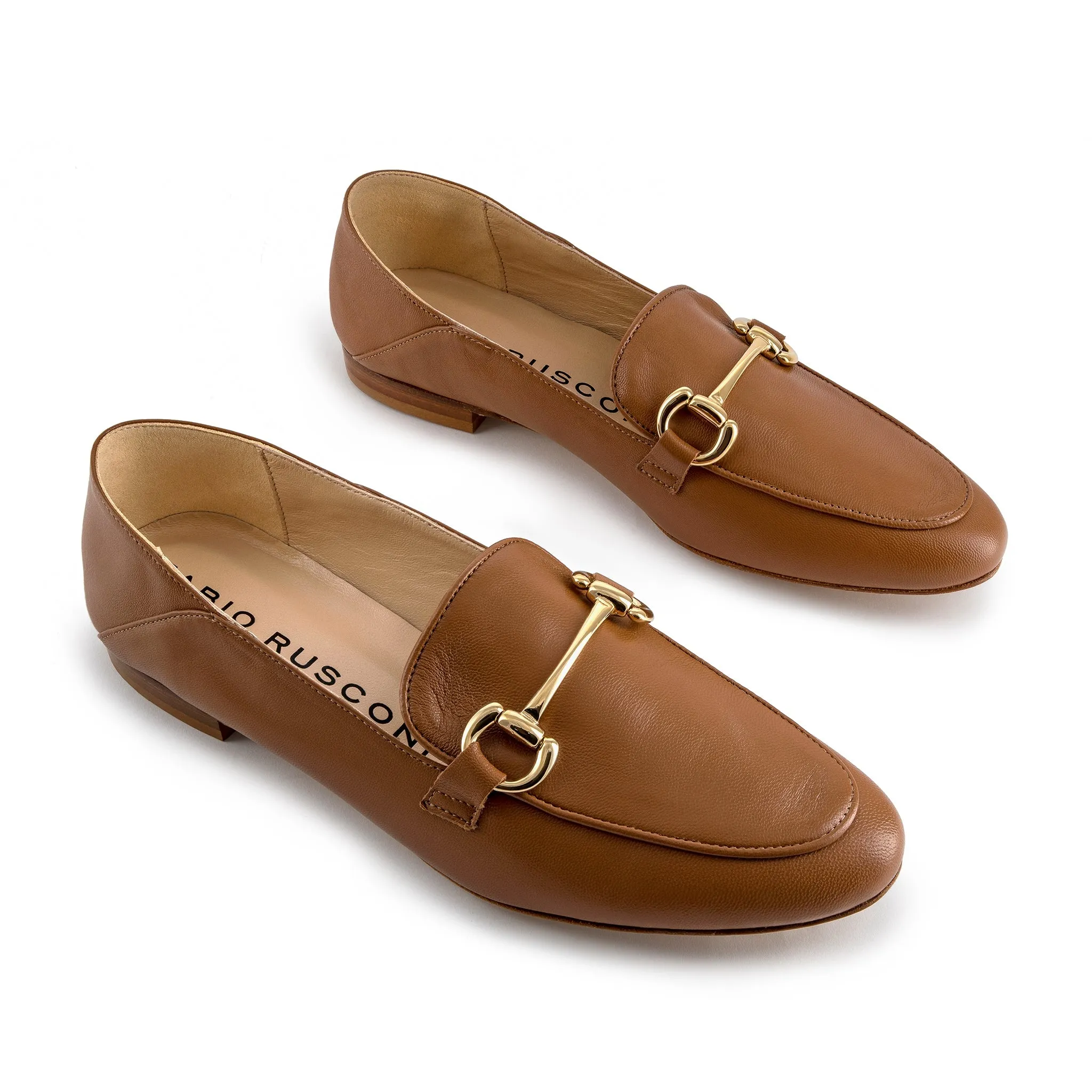 Isidora Cognac Nappa Loafers