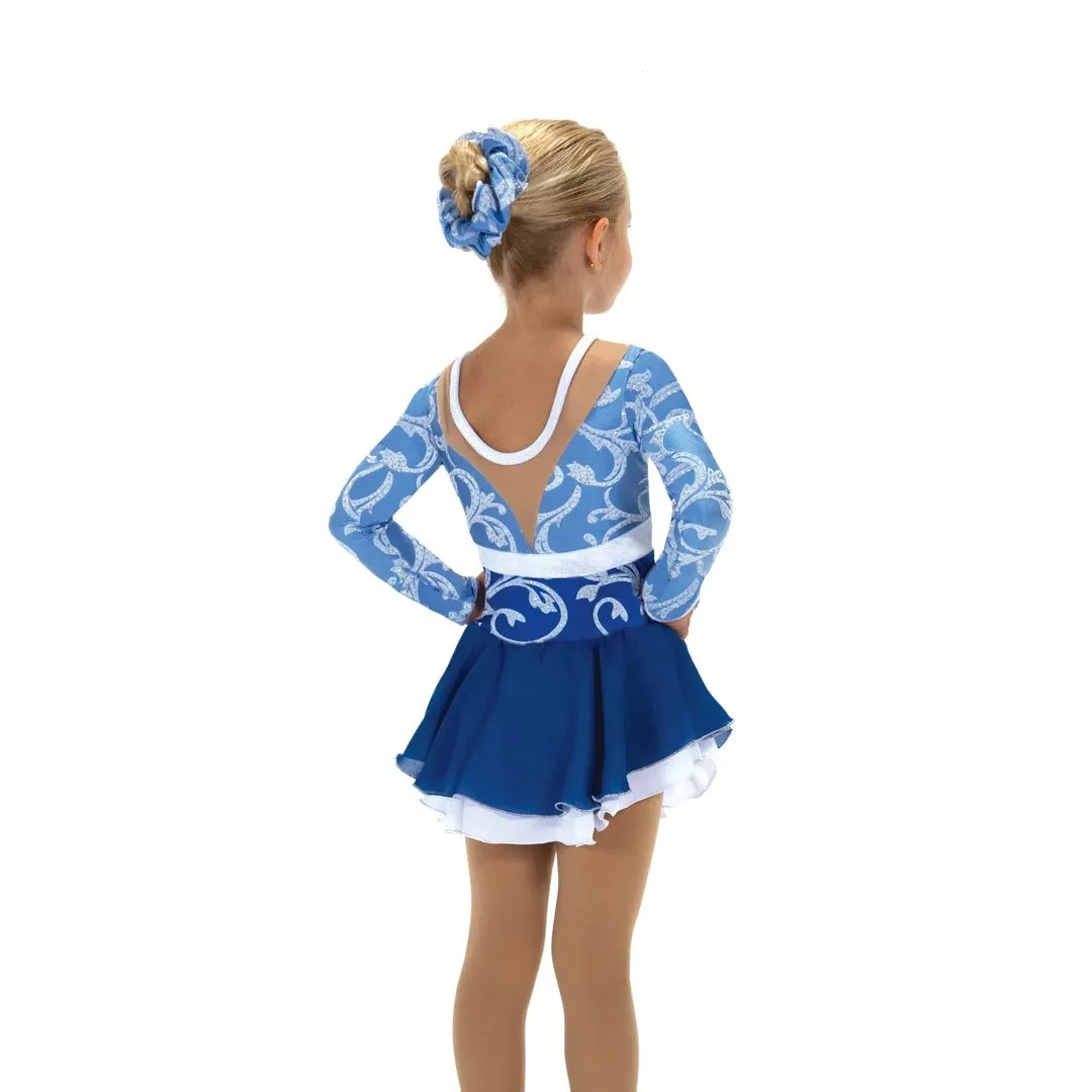 Jerry's Girl's 612 Blue Times Two Figure Skating Dress