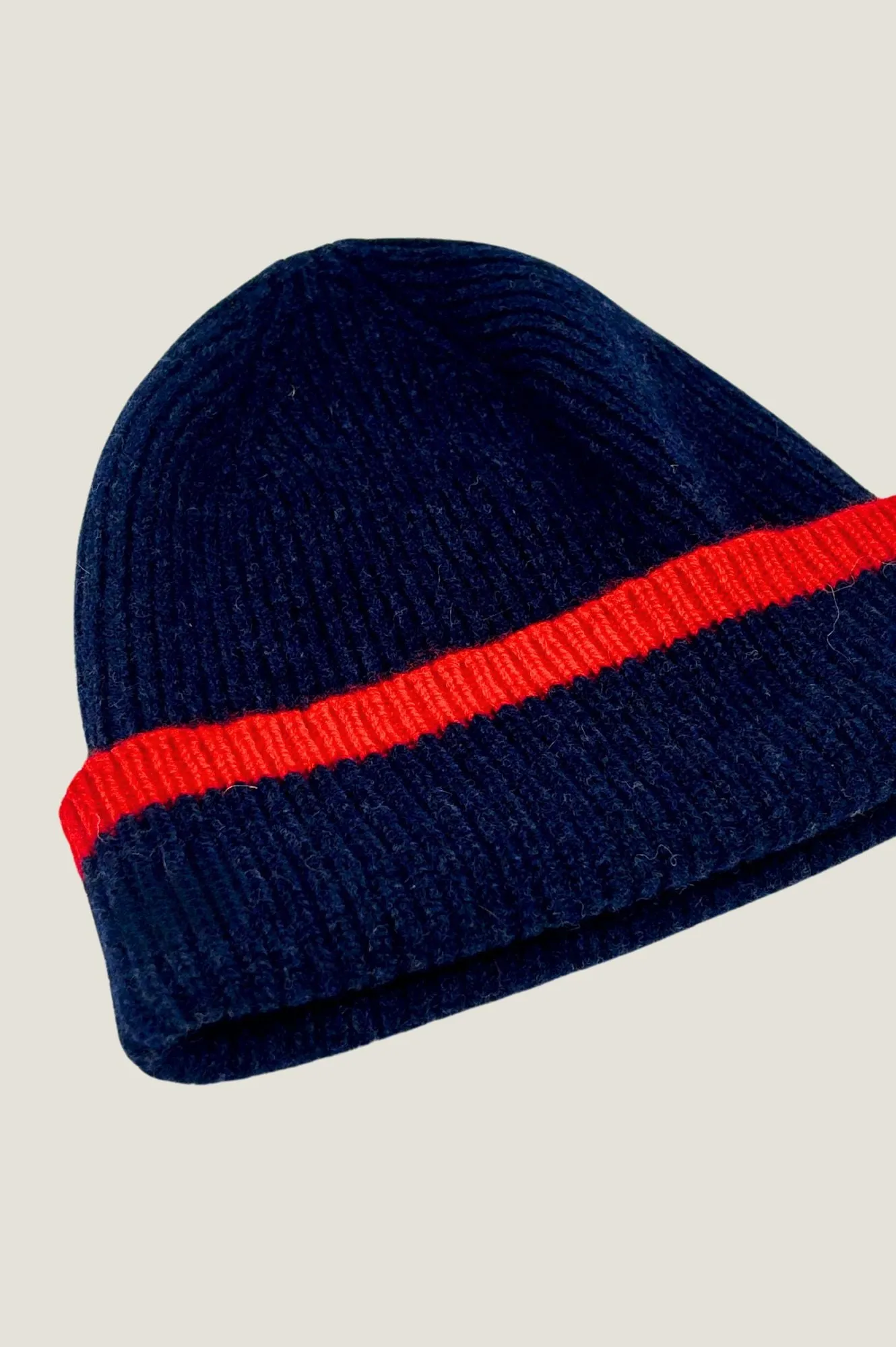 Kew Rib Hat | Navy/Red