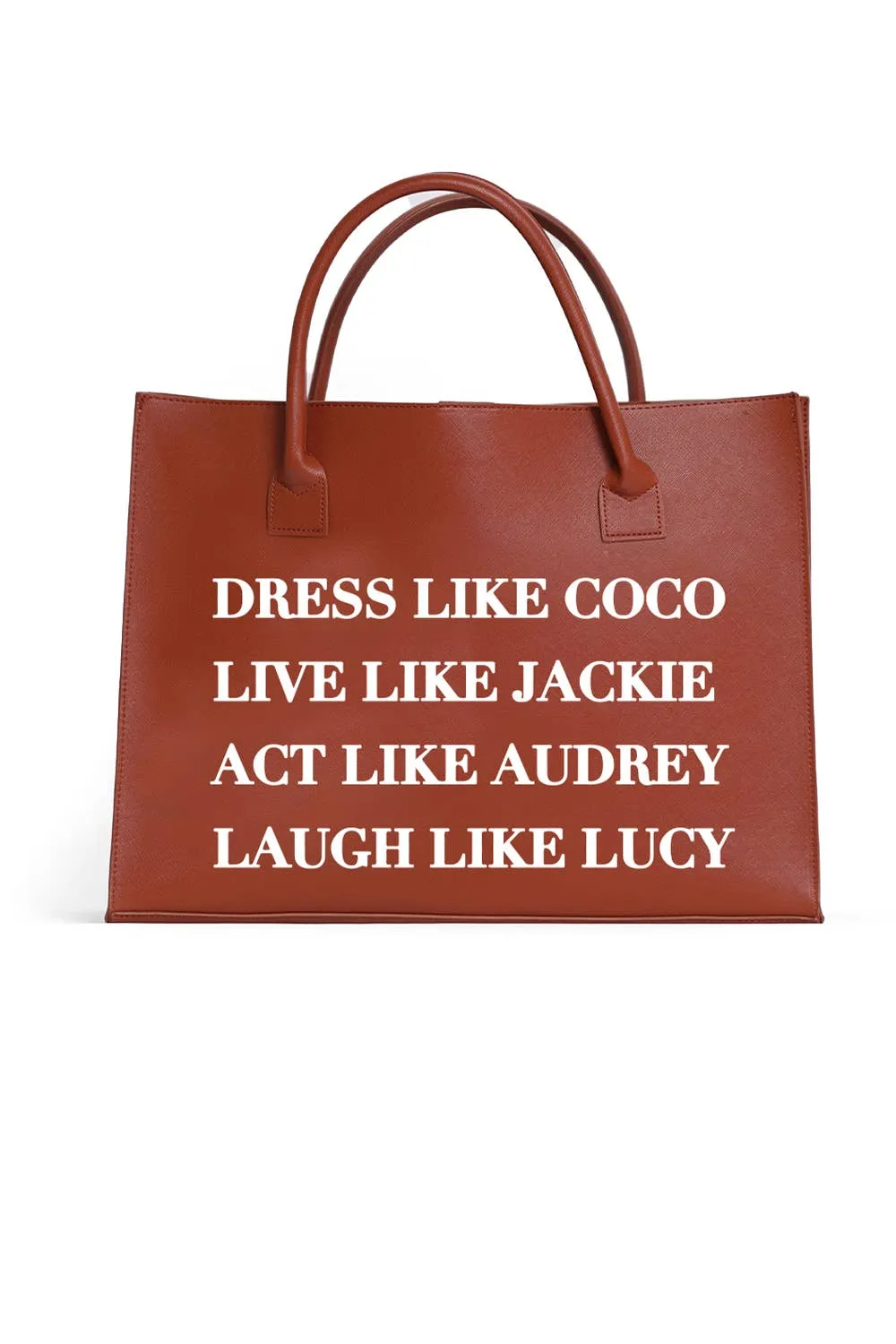 LA Trading Co - MODERN VEGAN TOTE - Dress like Coco (Hazelnut)