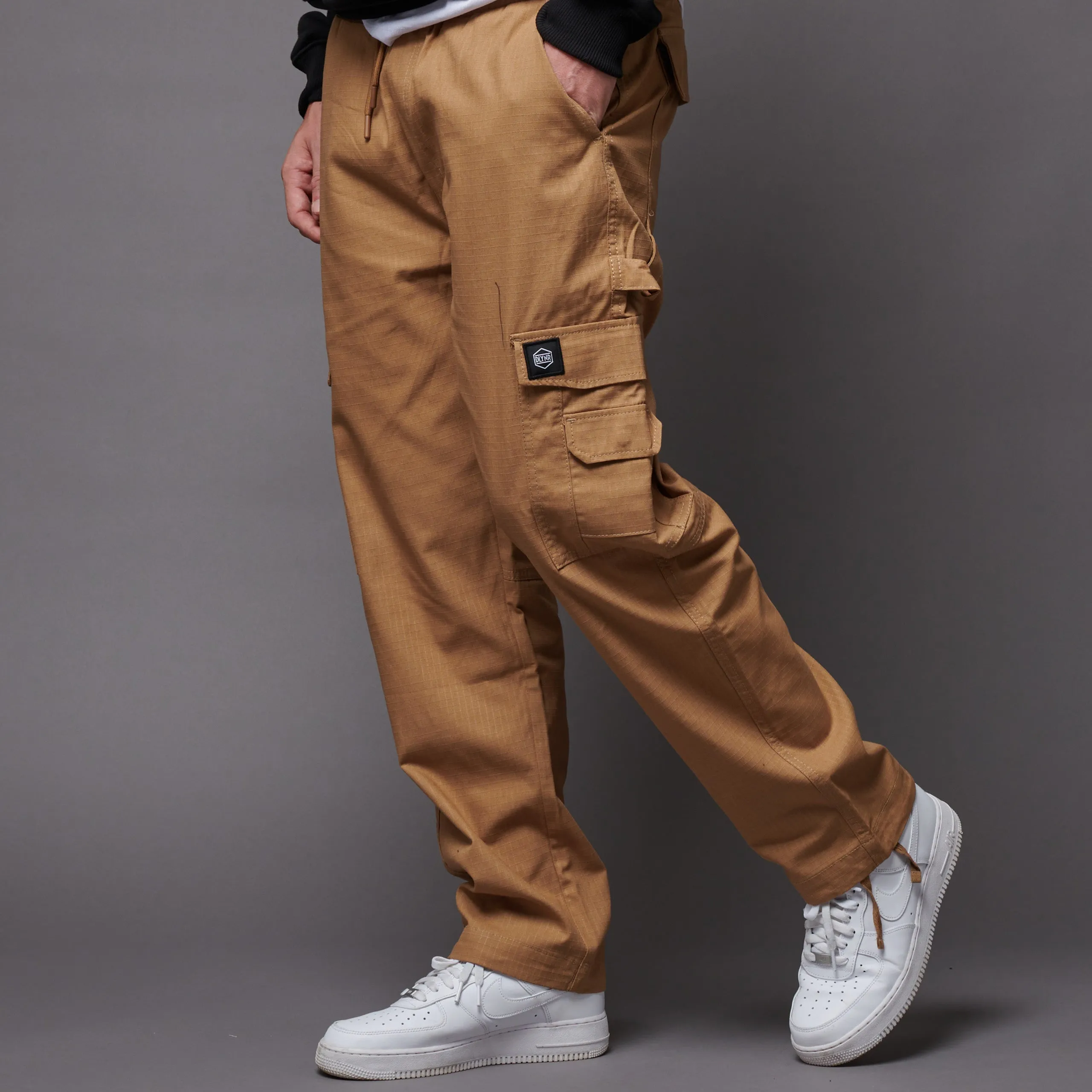 Laced Cargo Baggy Ripstop Beige