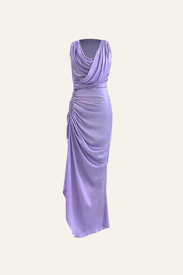 Lavender cascade dress