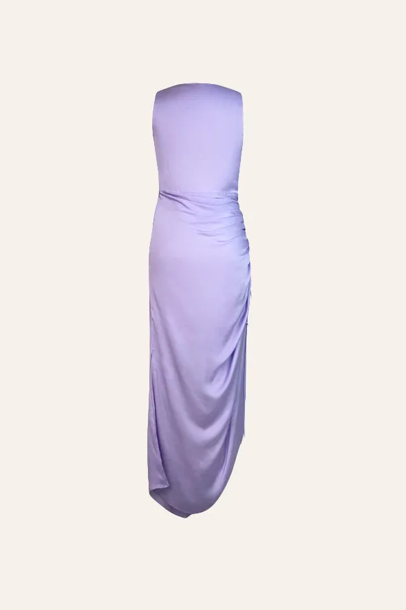 Lavender cascade dress