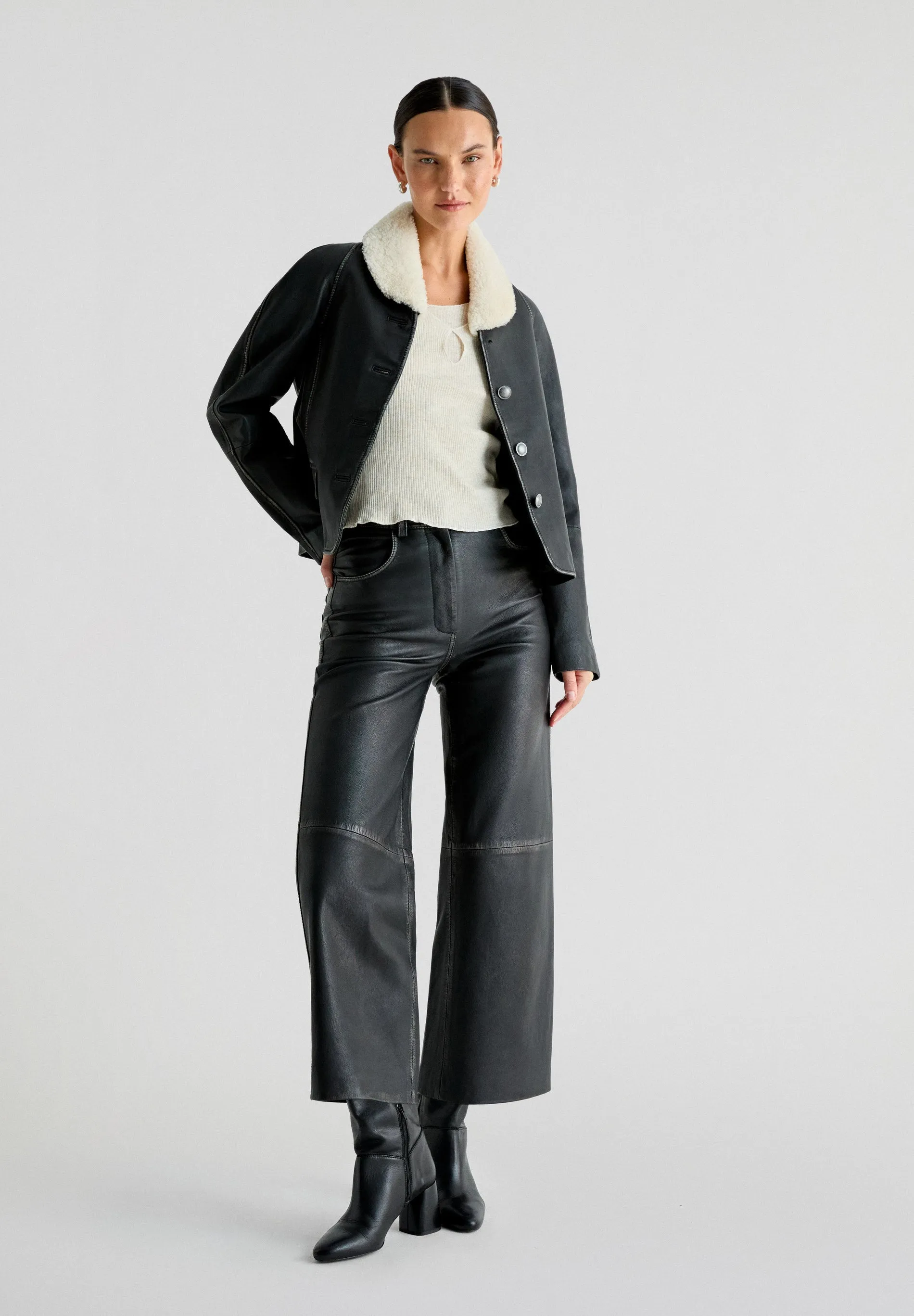 LEATHER CULOTTES