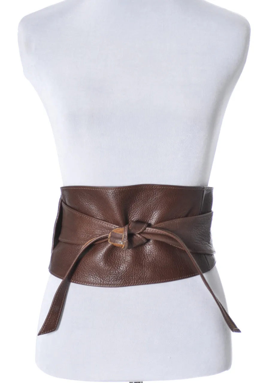 Leather Obi style belt from Brave Canada