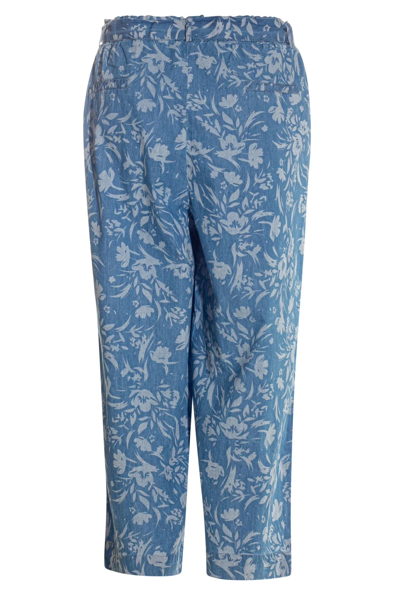 Lite weight Denim Culottes | DENIM FLORAL | 6654AR