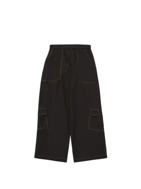 Loose Fit Black Cargo Pants