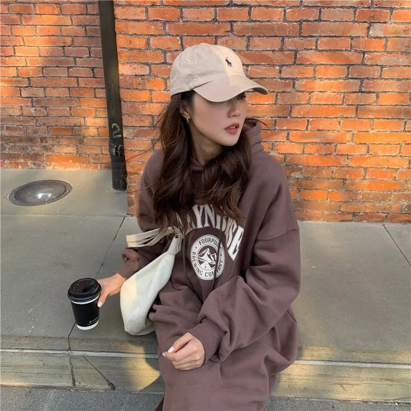 Loose Slim Long Hoodie Sweater (MS074)