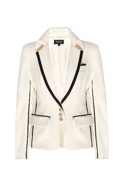 MAXINE Creamy Neoprene Star Blazer