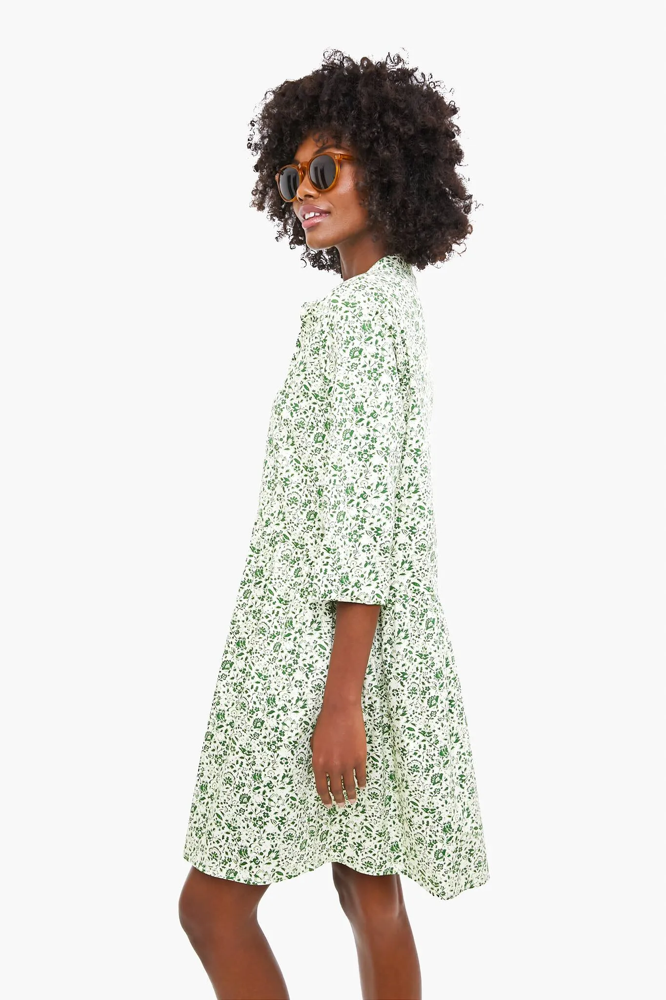 Meadow Ditsy Royal Shirt Dress