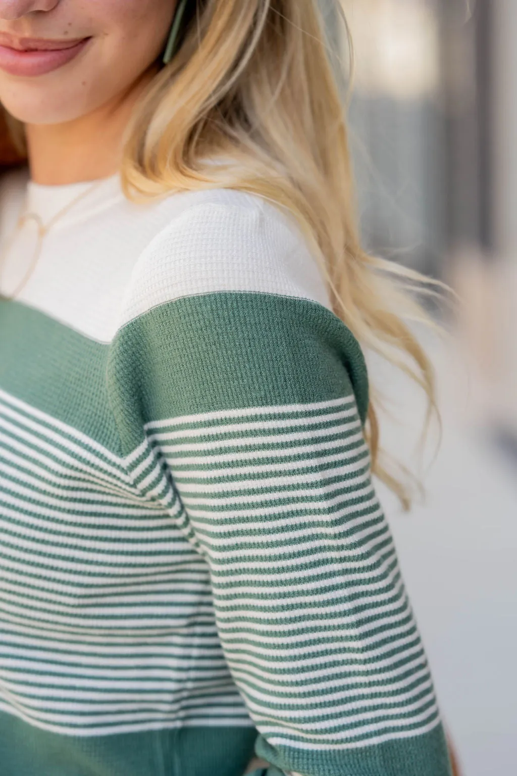 Mixed Stripes Thermal Sweater