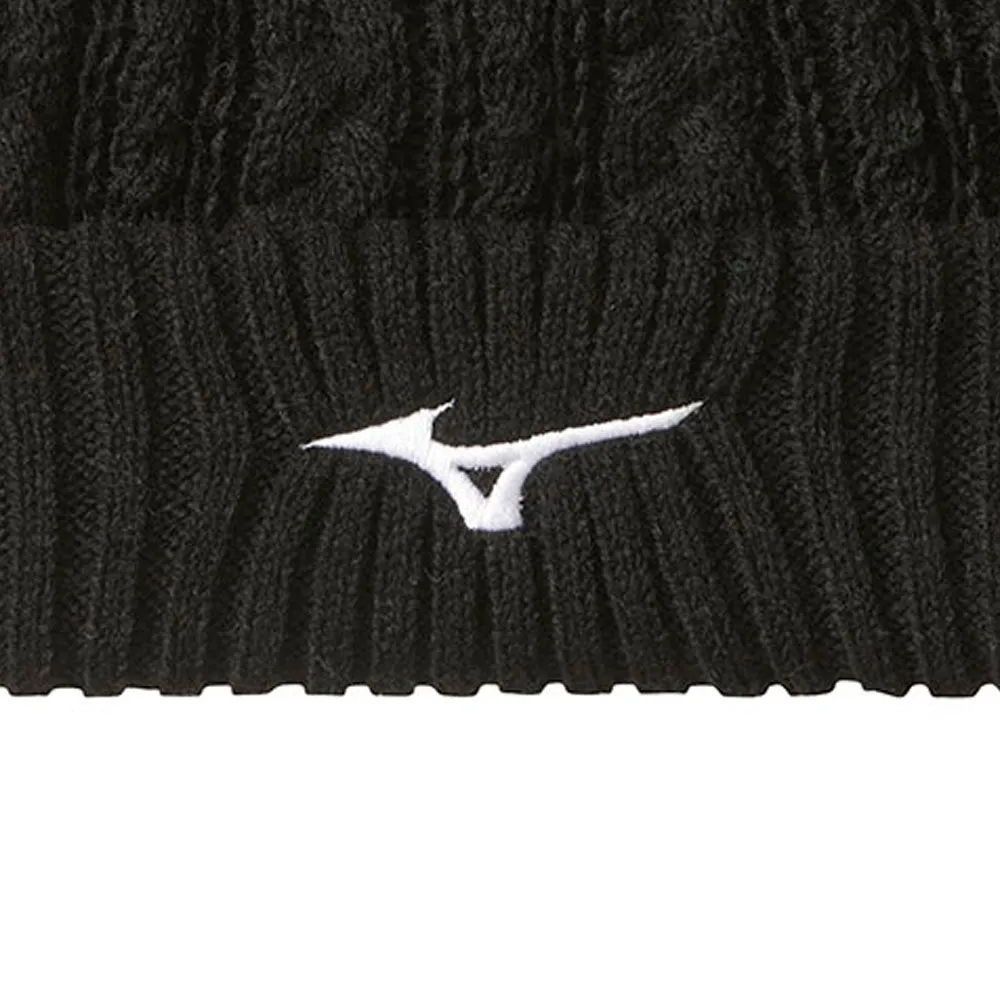 Mizuno Knit Bobble Hat - Black