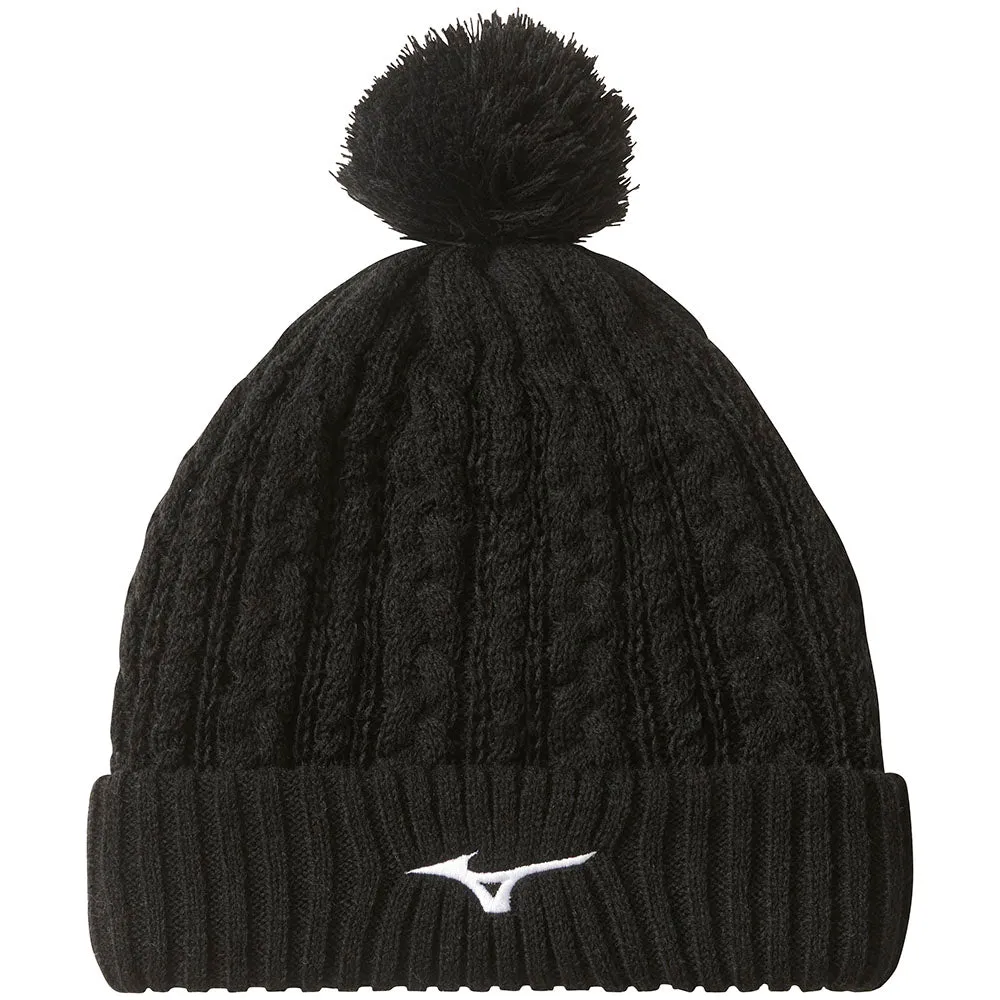 Mizuno Knit Bobble Hat - Black