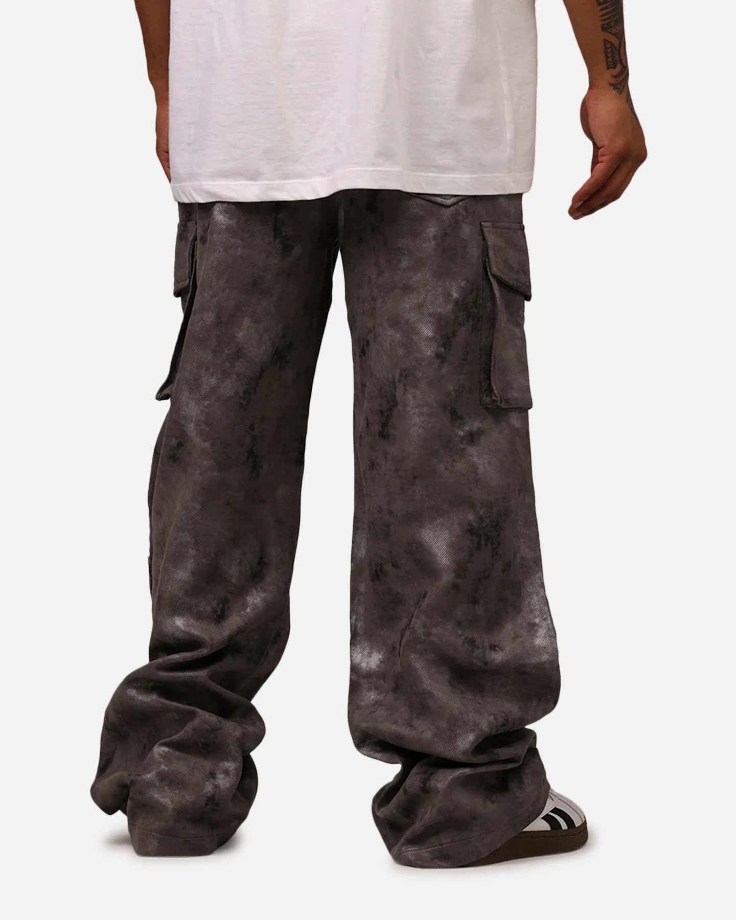 MNML Baggy Dual Sueded Cargo Pants Grey