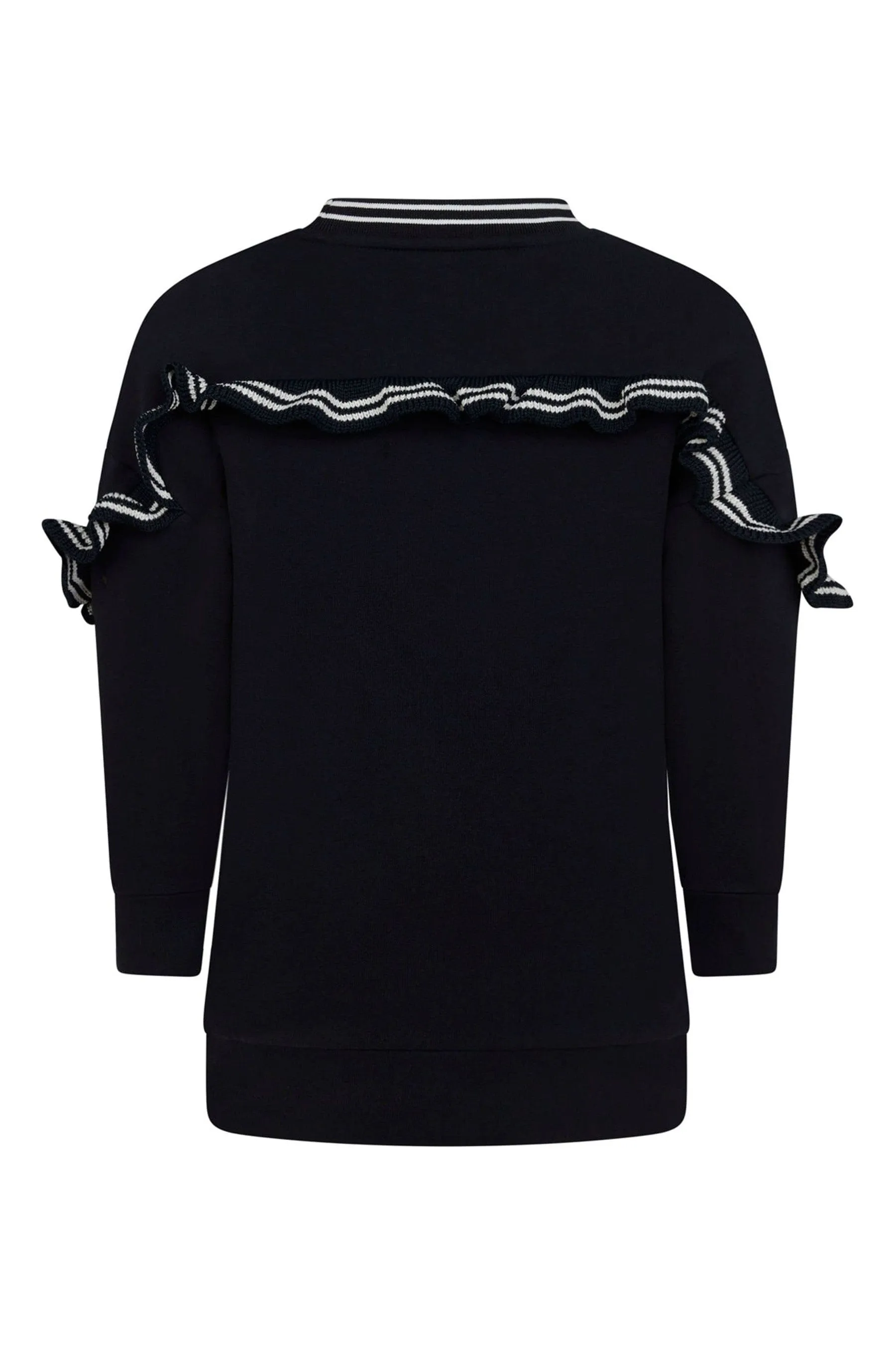 Moncler Girls Navy Cotton Sweater