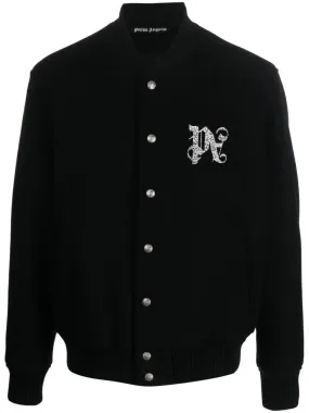 Monogram-Embroidered Bomber Jacket