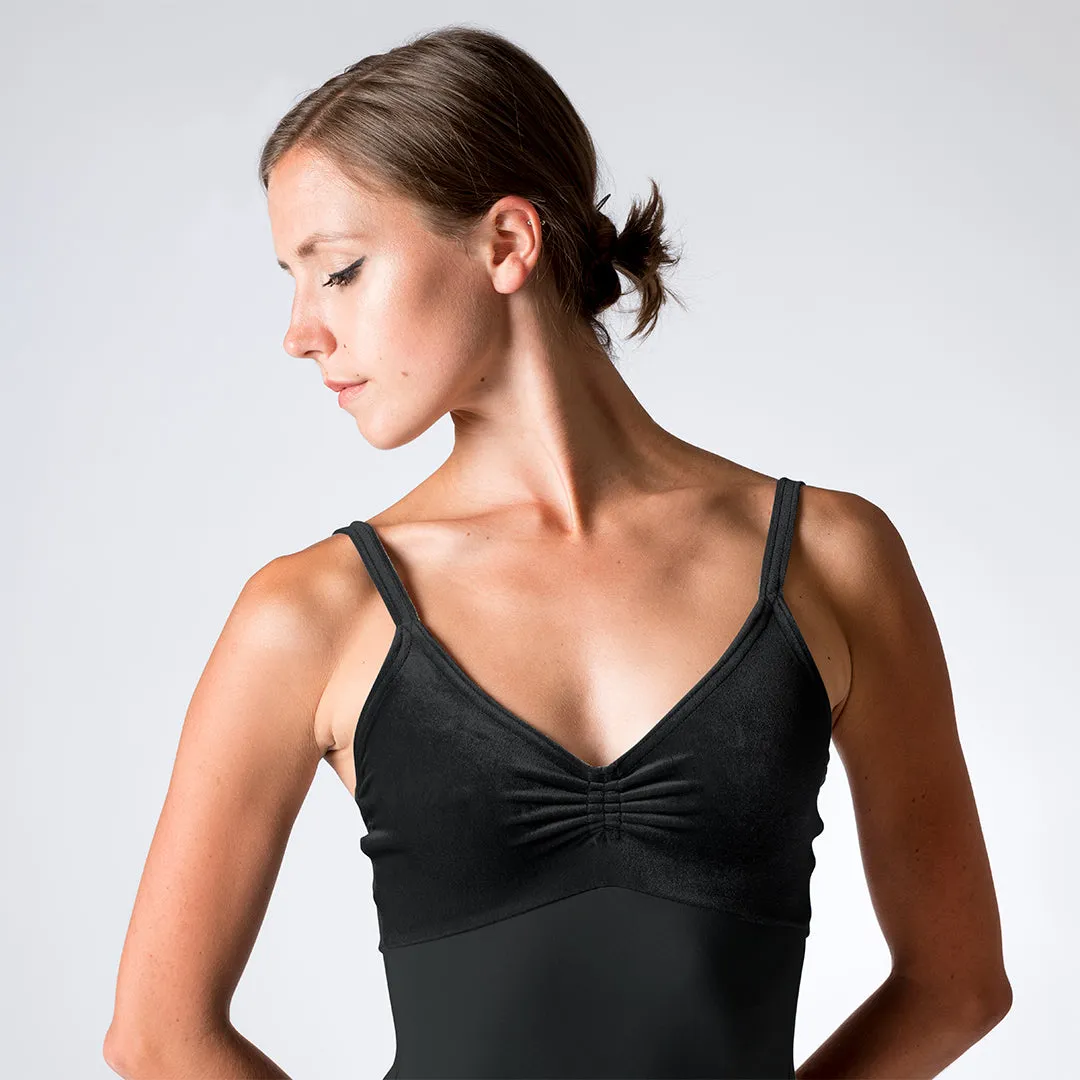 MV Velour Top Camisole Leotard Black (Senior Ballet)