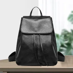 New Korean Style Trendy Backpack Genuine Leather Women's Bag First Layer Cowhide Casual Backpack One Piece Dropshipping