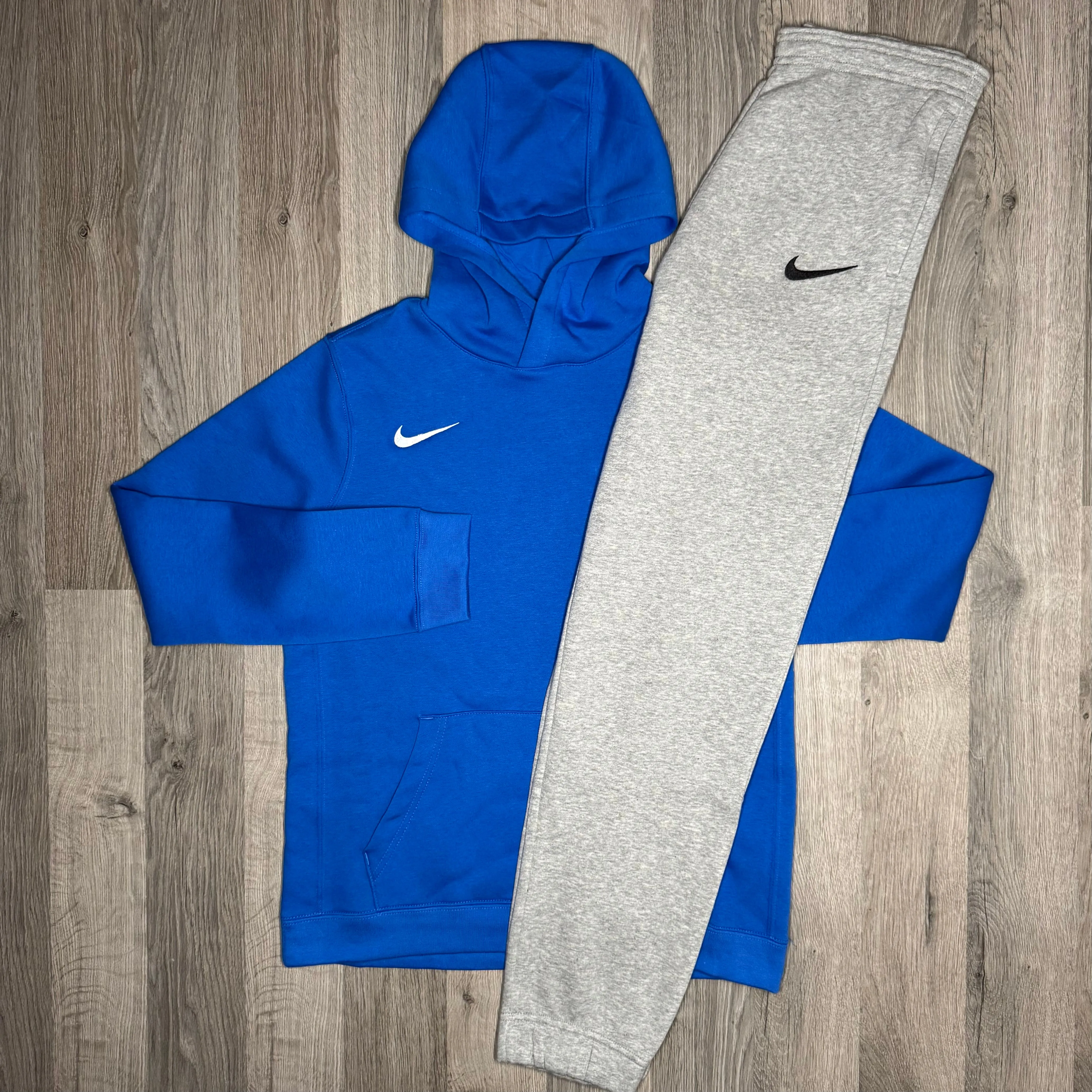 Nike Park Hoodie & Joggers Set - Royal Blue / Grey (Junior)