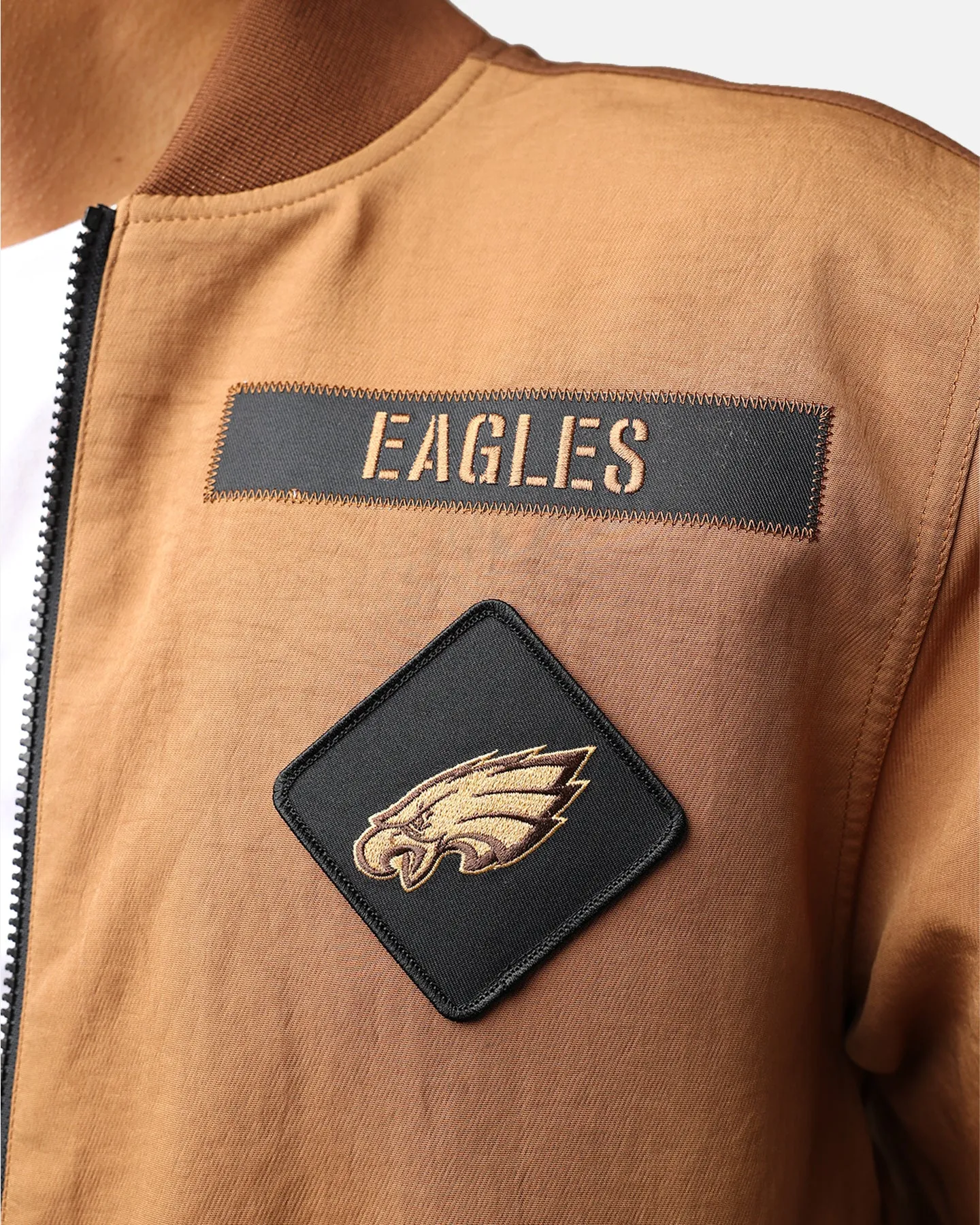 Nike Philadelphia Eagles 'Salute To Service' Bomber Jacket Ale Brown/Caca