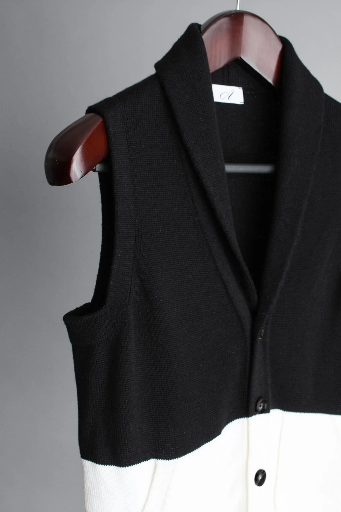 Nikki Shawl Collar Merino Sweater Vest