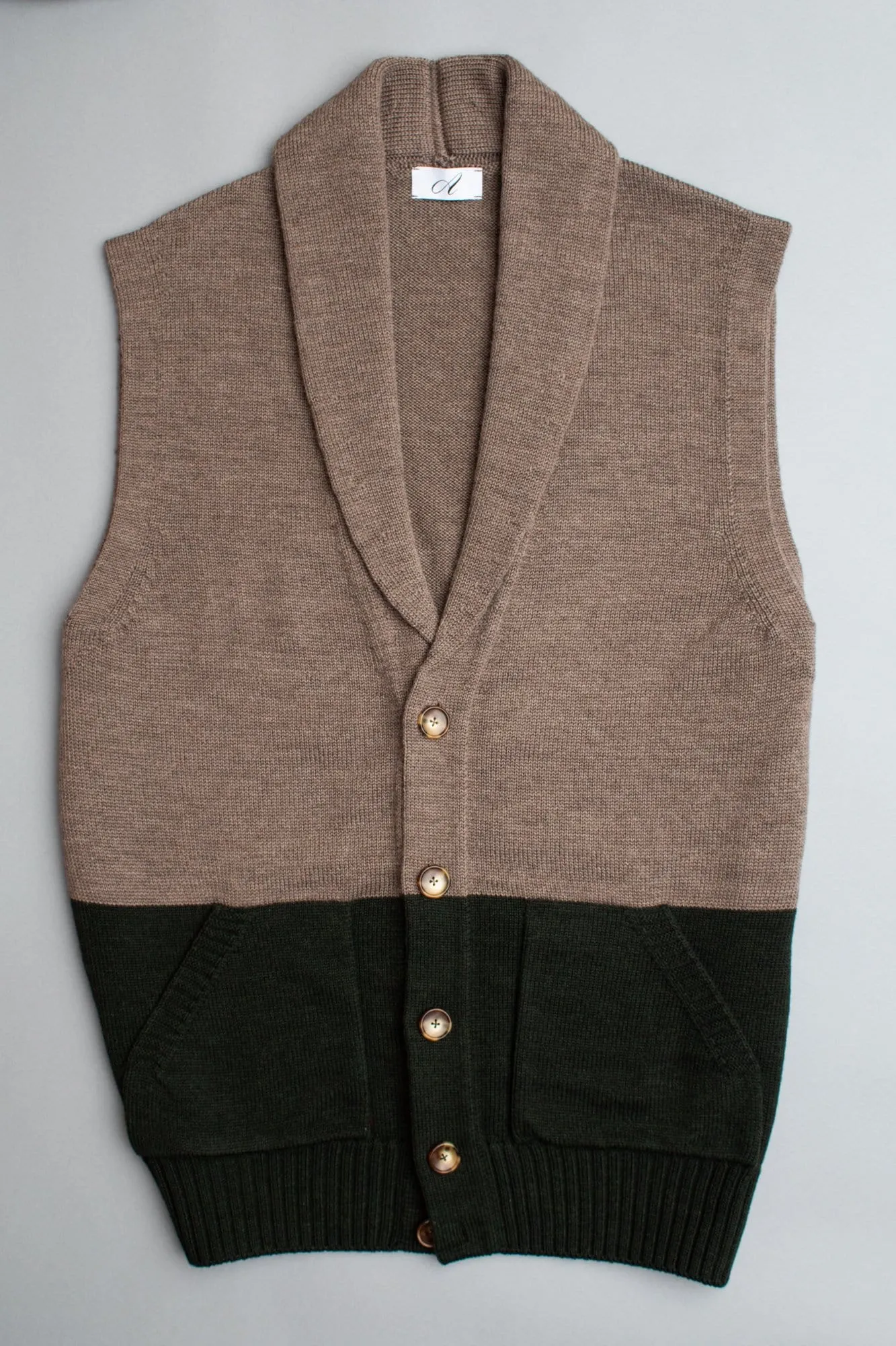 Nikki Shawl Collar Merino Sweater Vest