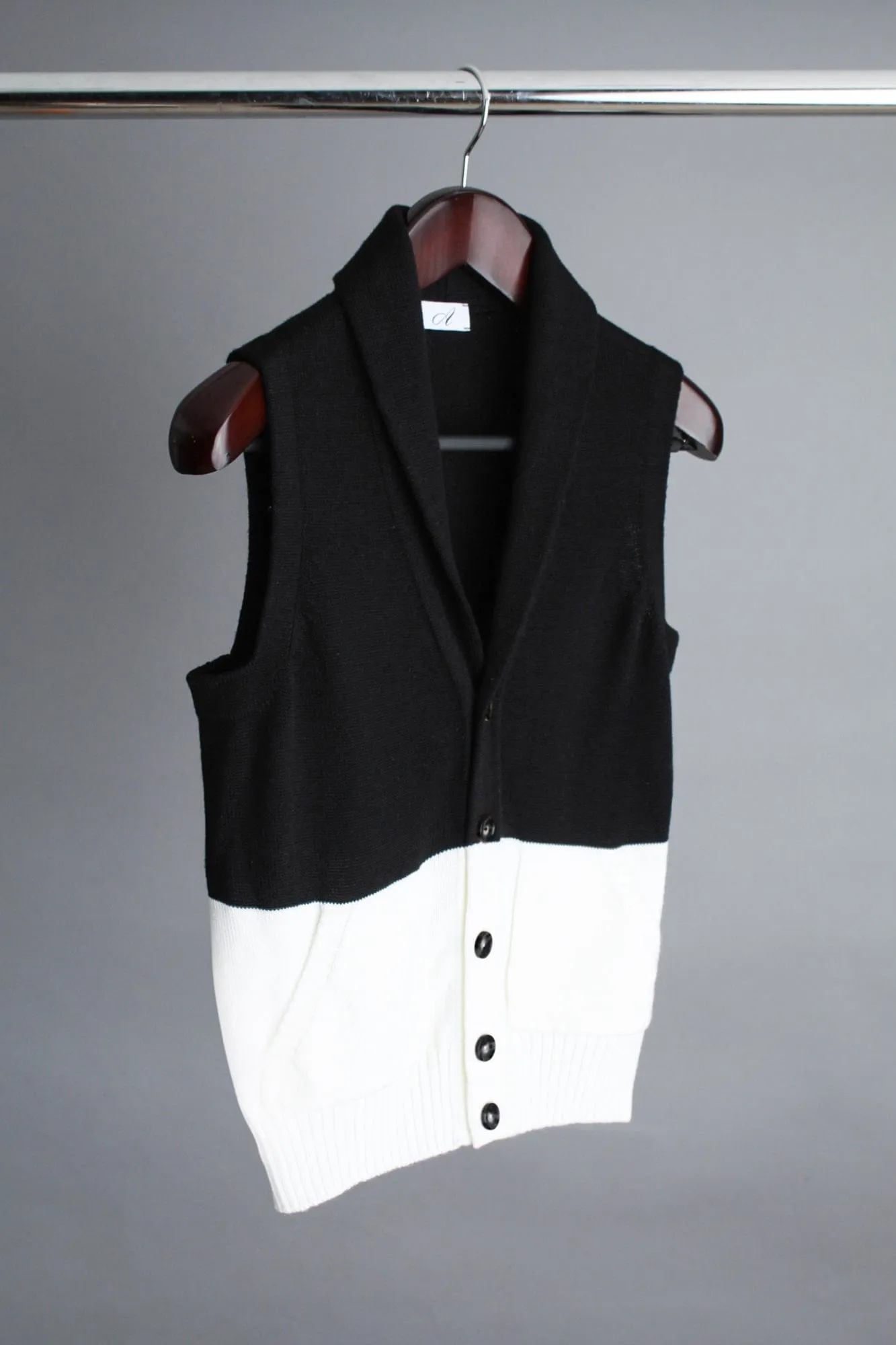 Nikki Shawl Collar Merino Sweater Vest