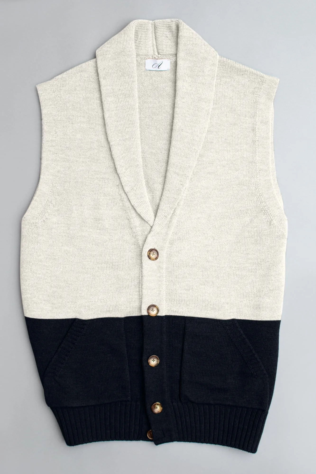 Nikki Shawl Collar Merino Sweater Vest