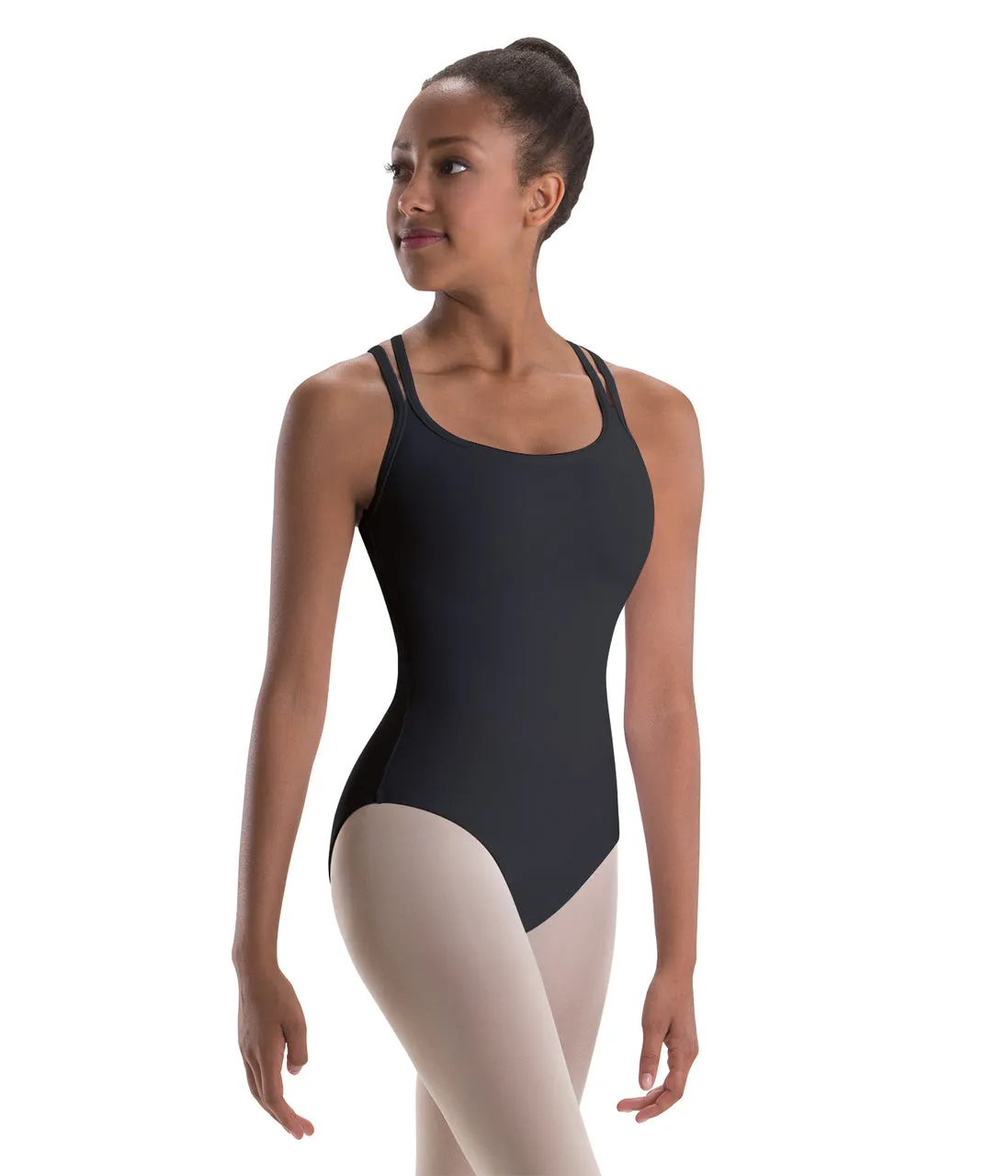 ON SALE 4-Strap Double-Cross-Back Silkskyn Camisole Leotard