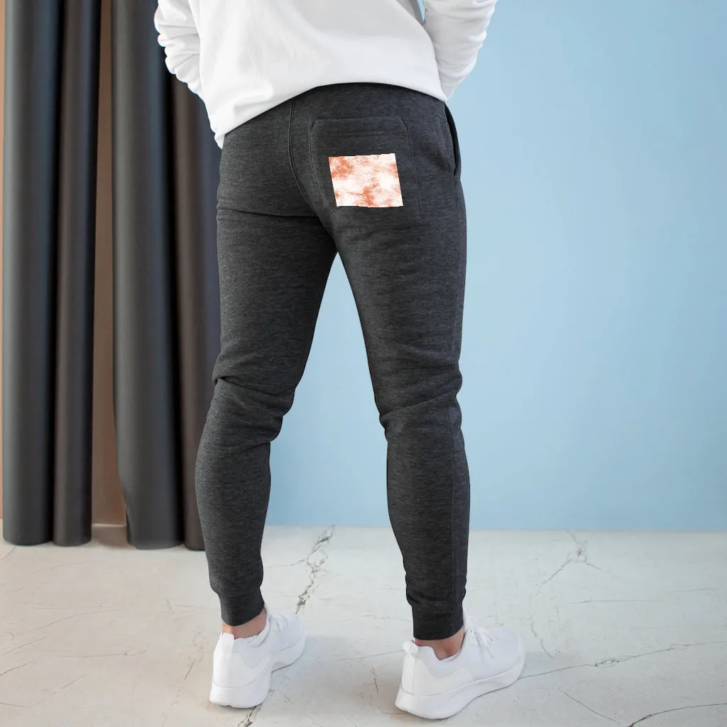 Orange Clouds Premium Fleece Joggers