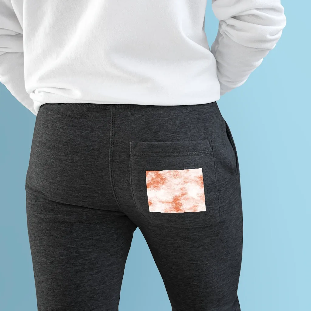 Orange Clouds Premium Fleece Joggers