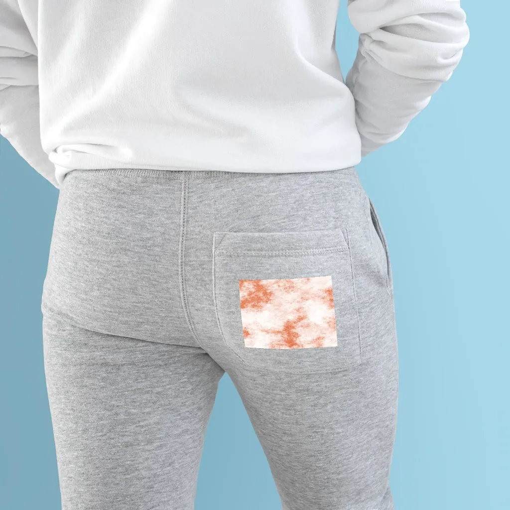 Orange Clouds Premium Fleece Joggers