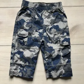 Osh Kosh Blue & Gray Camoflauge Elastic Waist Cargo Pants