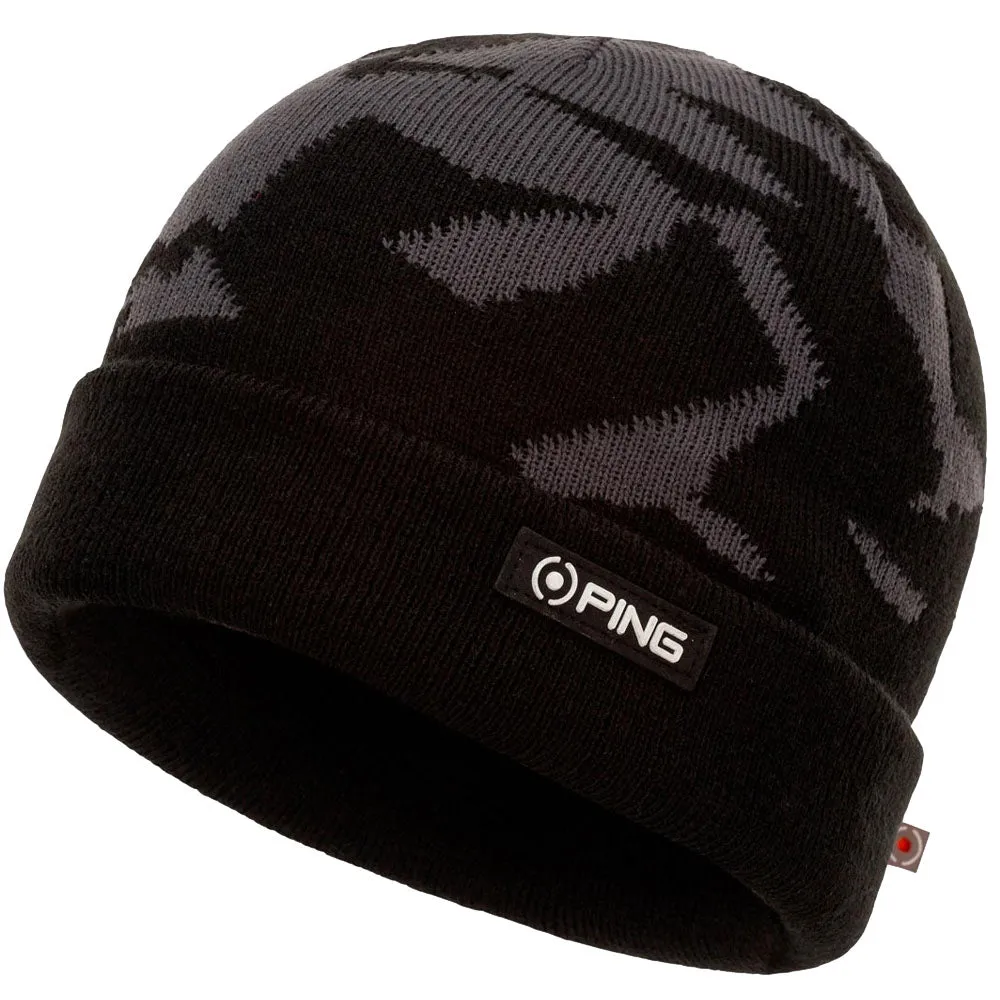 Ping Camo Knit Beanie - Black Multi