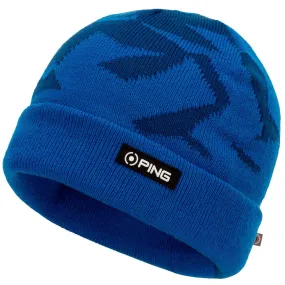 Ping Camo Knit Beanie - Delph Blue Multi