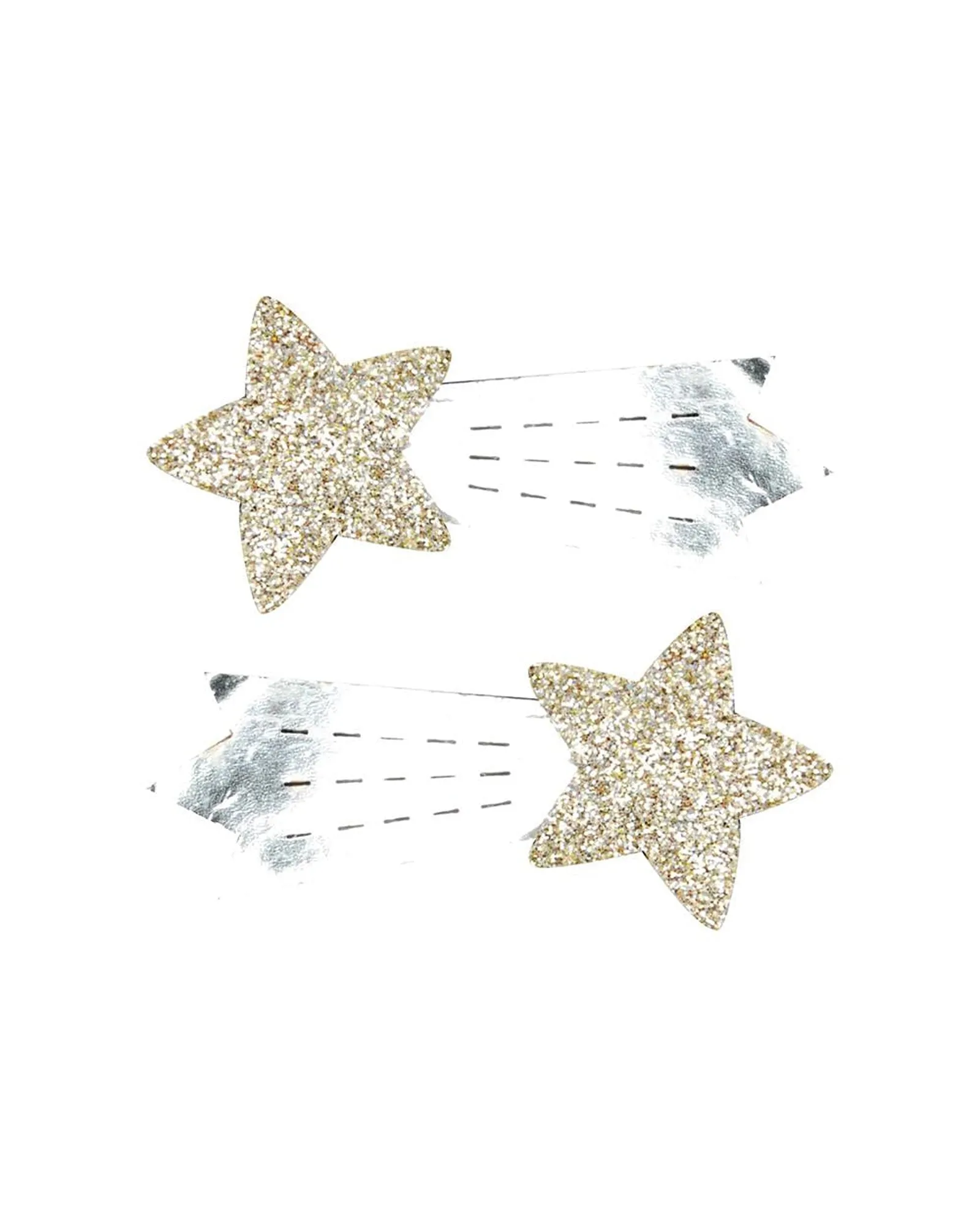 Pink Poppy Metallic Shooting Star Hairclips