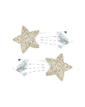 Pink Poppy Metallic Shooting Star Hairclips