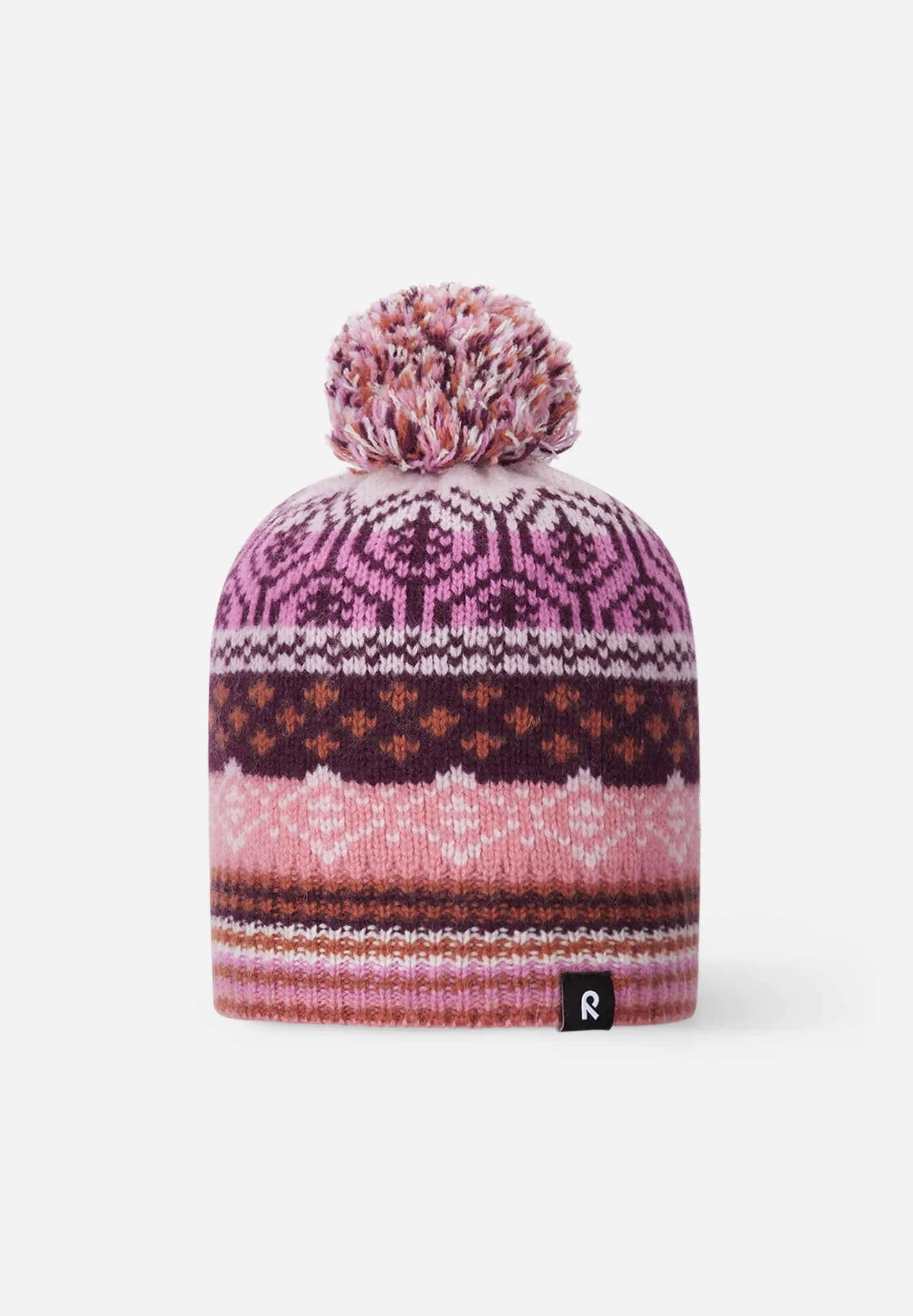 Pohjoinen Fleece Lined Wool Winter Beanie in Cold Pink