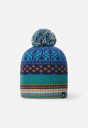 Pohjoinen Fleece Lined Wool Winter Beanie in Navy